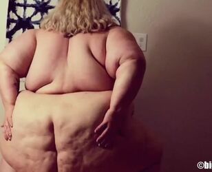 Plus-size fat backside
